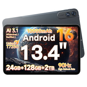 �^�u���b�g 13.4�C���` Android 16 Wi-Fi���f�� 24GB+128GB 8�R�A 2026 �A���h���C�h 16 BMAX I14 �^�u���b�gPC�{�� �[�� ��e�ʃo�b�e���[ �w�� �q�� �L�b�Y �� �� �d�� ��������