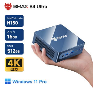 ySS63%l&r[Tz ~jpc mini pc Windows11 ^pc N150 16GB 512GB ~jp\R ~j fXNgbvPC ~jfXNgbvp\R BMAX B14ultra 4K HDMI 2ʏo LAN|[g ݂pc ^p\R