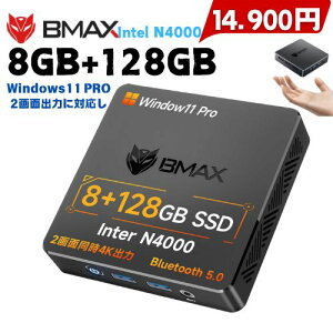 yN[|14900~+L[{[h+}EXz~jpc mini pc Windows11 ^pc 8GB 128GB ~jp\R ~j fXNgbvPC ~jfXNgbvp\R BMAX B1mini 4K HDMI LAN|[g ݂pc ^p\R É off