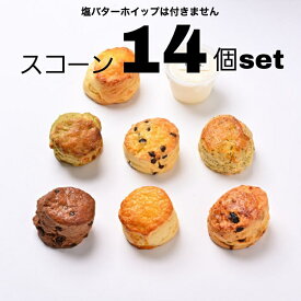 スコーン全種類14個入り ※塩バターホイップ無し バラエティセット スコーン