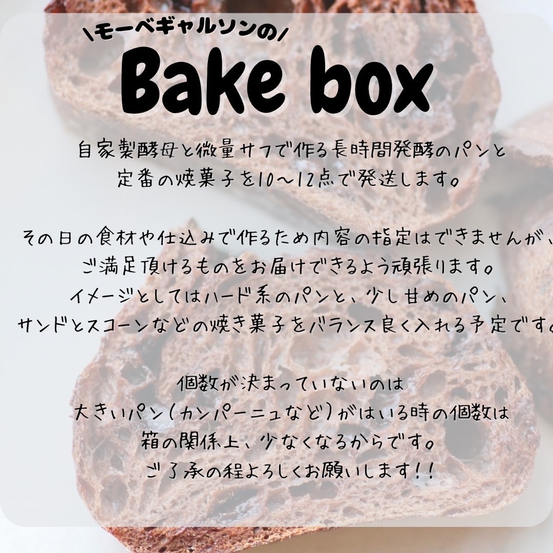 最大62%OFFクーポン おまかせ Bake box 自家製酵母パン パン 体に優しいパンと焼き菓子のセット マフィン スコーン maffins パン 