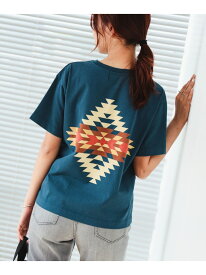 PENDLETON / バックプリント Tシャツ B:MING by BEAMS ビーミング ライフストア バイ ビームス トップス カットソー・Tシャツ ブルー ホワイト【送料無料】[Rakuten Fashion]