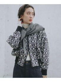 【SALE／40%OFF】プリント キルト ブルゾン 25AW 秋冬 ライトアウター B:MING by BEAMS ビーミング ライフストア バイ ビームス ジャケット・アウター ブルゾン・ジャンパー ブラック ホワイト【RBA_E】【送料無料】[Rakuten Fashion]