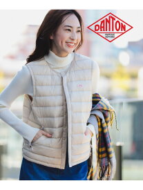 DANTON / CREWNECK INNER DOWN VEST(XS~M) B:MING by BEAMS ビーミング ライフストア バイ ビームス トップス ベスト・ジレ ホワイト ベージュ カーキグリーン ブラック【送料無料】[Rakuten Fashion]