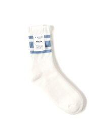 decka quality socks / 別注 ヘビーウエイト ライン ソックス ギフト B:MING by BEAMS ビーミング ライフストア バイ ビームス 靴下・レッグウェア 靴下 ブルー ブラウン グリーン ブラック[Rakuten Fashion]