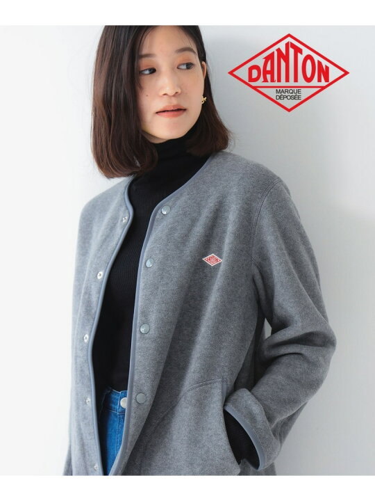 楽天市場】DANTON / ノーカラー フリース ジャケット 24AW(34~36) B 