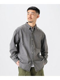 【ビームスの百名品】デニム レギュラーカラー シャツ B:MING by BEAMS ビーミング ライフストア バイ ビームス トップス シャツ・ブラウス ブラック ブルー【先行予約】*【送料無料】[Rakuten Fashion]
