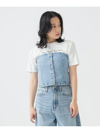 【SALE／40%OFF】デニム ビスチェ(S~M) 25SS 春 レイヤード ウォッシャブル 着回し denim B:MING by BEAMS ビーミング ライフストア バイ ビームス トップス シャツ・ブラウス ネイビー【RBA_E】[Rakuten Fashion]