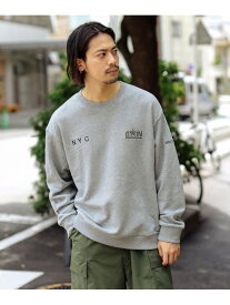 Manhattan Portage / エンブロイダリー スウェット ギフト 25SS B:MING by BEAMS ビーミング ライフストア バイ ビームス トップス スウェット・トレーナー ベージュ ブラック【送料無料】[Rakuten Fashion]