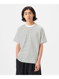DANTON / SHORT SLEEVE POCKET T-SHIRT STRIPE ｜ギフト 定番 25SS きれいめ カジュアル 春夏 プレゼント B:MING by BEAMS ビーミング ライフストア バイ ビームス トップス カットソー・Tシャツ ネイビー ブラック【送料無料】[Rakuten Fashion]