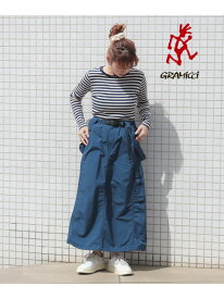 【SALE／20%OFF】【別注/撥水/ドライタッチ/2WAY】Gramicci / ナイロン スカート(S~M) 25SS アウトドア サスペンダー付 B:MING by BEAMS ビーミング ライフストア バイ ビームス スカート ロング・マキシスカート グリーン ネイビー【RBA_E】【送料無料】[Rakuten Fashion]