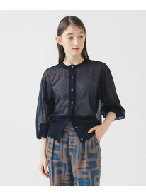 シアー ニット カーディガン 25SS 冷房除け 日差し除け 夏まで使える 旅行 ゆったり B:MING by BEAMS ビーミング ライフストア バイ ビームス トップス カーディガン グリーン ホワイト ネイビー【送料無料】[Rakuten Fashion]