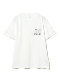 Healthy DENIM / Williams Town プリント Tシャツ B:MING by BEAMS ビーミング ライフストア バイ ビームス トップス カットソー・Tシャツ ネイビー ブラウン ホワイト【送料無料】[Rakuten Fashion]
