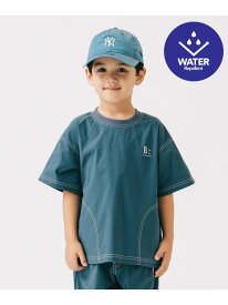 撥水 クルーネック Tシャツ 2025SS(100~150cm) 外遊び 水遊び 梅雨 アウトドア レジャー B:MING by BEAMS ビーミング ライフストア バイ ビームス トップス シャツ・ブラウス ブラック ブルー[Rakuten Fashion]