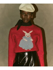 【SALE／30%OFF】【12/4新規値下げ】ambiance / RABBIT KNIT 25AW 秋冬 B:MING by BEAMS ビーミング ライフストア バイ ビームス トップス ニット レッド ブラウン【RBA_E】【送料無料】[Rakuten Fashion]