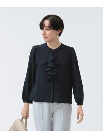 【SALE／50%OFF】フロントフリル ブラウス(S~L) 25SS フォーマル セレモニー 卒入園 入学式 卒業式 ハレの日 ママスーツ 卒園式 入園式 ビームスセレモニー2025 セレモニースーツ B:MING by BEAMS ビーミング ライフストア バイ ビー【RBA_E】【送料無料】[Rakuten Fashion]