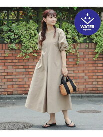 撥水 タック ワンピース(S~L) 25SS 梅雨 雨の日 レイン アウトドア レジャー おでかけ リラックス 体型カバー 夏 デザイン 着映え B:MING by BEAMS ビーミング ライフストア バイ ビームス ワンピース・ドレス ワンピース ベージュ ブラック【送料無料】[Rakuten Fashion]