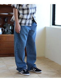 ambiance / Cotton Linen 5Pocket Denim Pants B:MING by BEAMS ビーミング ライフストア バイ ビームス パンツ その他のパンツ ブルー ブラック【送料無料】[Rakuten Fashion]