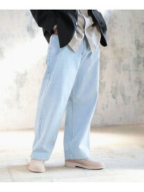 【SALE／40%OFF】【先行スペシャルプライス！】ambiance / Wide Denim 5 Pocket Pants B:MING by BEAMS ビーミング ライフストア バイ ビームス パンツ ジーンズ・デニムパンツ ネイビー ホワイト【RBA_E】【送料無料】[Rakuten Fashion]