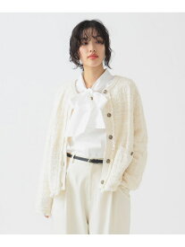 【SALE／50%OFF】ツイード ニット ジャケット(S~M) 25SS きれいめ オフィス B:MING by BEAMS ビーミング ライフストア バイ ビームス トップス カーディガン ブルー ホワイト ブラック【RBA_E】【送料無料】[Rakuten Fashion]