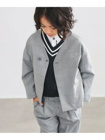 【SALE／40%OFF】セレモニー チェック ノーカラー ジャケット (100~130cm) ビームスセレモニー2025 25SS フォーマル 卒入園 入学式 卒業式 ハレの日 卒園式 入園式 B:MING by BEAMS ビーミング ライフストア バイ ビームス ジャケット・アウター 【RBA_E】[Rakuten Fashion]