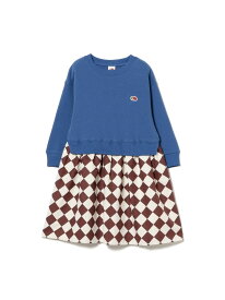 【SALE／50%OFF】【別注】FRUIT OF THE LOOM / コンビネーション ワンピース(100~130cm) B:MING by BEAMS ビーミング ライフストア バイ ビームス ワンピース・ドレス その他のワンピース・ドレス ブルー ホワイト【RBA_E】[Rakuten Fashion]