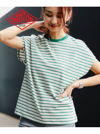 DANTON / ドルマン スリーブ ボーダー Tシャツ 25SS B:MING by BEAMS ビーミング ライフストア バイ ビームス トップス カットソー・Tシャツ グリーン ネイビー【送料無料】[Rakuten Fashion]