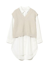 【SALE／30%OFF】【11/13新規値下げ】【セットアイテム】ベスト * シャツ ワンピース セット(S~M) 25AW 秋冬 レイヤード ロングシーズン B:MING by BEAMS ビーミング ライフストア バイ ビームス ワンピース・ドレス チュニック ベー【RBA_E】【送料無料】[Rakuten Fashion]