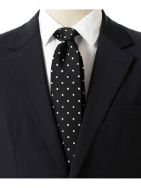 シルク ドット ネクタイ 25SS B:MING by BEAMS ビーミング ライフストア バイ ビームス スーツ・フォーマル ネクタイ・蝶ネクタイ ネイビー ブラック【送料無料】[Rakuten Fashion]