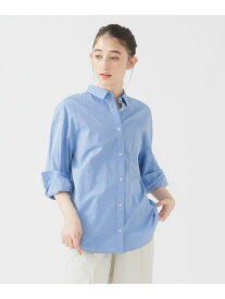 バックギャザー シャツ 25SS ウォッシャブル 春 きれいめ オフィスカジュアル B:MING by BEAMS ビーミング ライフストア バイ ビームス トップス シャツ・ブラウス ネイビー ホワイト【送料無料】[Rakuten Fashion]