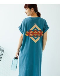 PENDLETON * B:MING by BEAMS / 別注 プリント ワンピース 24SS B:MING by BEAMS ビーミング ライフストア バイ ビームス ワンピース・ドレス ワンピース グレー ベージュ【送料無料】[Rakuten Fashion]