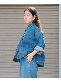 【SALE／50%OFF】デニムジャケット(S~M) 25SS 春アウター ウォッシャブル Gジャン きれいめ denim B:MING by BEAMS ビーミング ライフストア バイ ビームス ジャケット・アウター デニムジャケット ブルー ネイビー【RBA_E】【送料無料】[Rakuten Fashion]