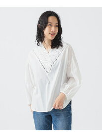 【SALE／30%OFF】【11/13新規値下げ】【洗える】ネック レース ブラウス(S~M) 25AW きれいめ ウォッシャブル ロングシーズン B:MING by BEAMS ビーミング ライフストア バイ ビームス トップス シャツ・ブラウス ホワイト ブラック【RBA_E】【送料無料】[Rakuten Fashion]