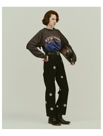 【SALE／30%OFF】ambiance / Embroidery Denim Pants(S~L) 25SS ウォッシャブル デニム おしゃれ トレンド 刺繍 セットアップ B:MING by BEAMS ビーミング ライフストア バイ ビームス パンツ ジーンズ・デニムパンツ ブラック ブラウ【RBA_E】【送料無料】[Rakuten Fashion]