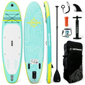 【在庫限り・特別価格】HeyBoard 超軽量supボード スタンドアップパドルボード supインフレータブル パドルボード サーフボード 安定性抜群 滑り止め 初心者向け サーフィン 釣り SUPセット 長320cm 幅81cm 厚15cm