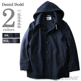 【WEB限定】【メンズ】DANIEL DODD ウール混ラウンドカラーコート azb-1345