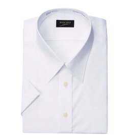 MANCHES レギュラーカラーシャツ(半袖) ホワイト 1057-8250-1 【大きいサイズ】[3L・4L・5L・6L・7L・8L・9L]