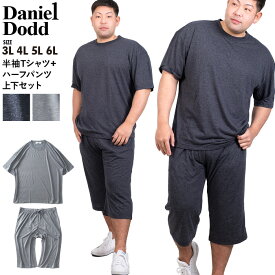 大きいサイズ メンズ DANIEL DODD 半袖 Tシャツ + ハーフパンツ 上下セット azts-220201