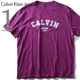 【大きいサイズ】【メンズ】CALVIN KLEIN JEANS(カルヴァンクラインジーンズ) デザイン半袖Tシャツ【USA直輸入】41t7156