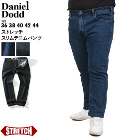 大きいサイズ メンズ DANIEL DODD ストレッチ スリム デニム パンツ azd-219003
