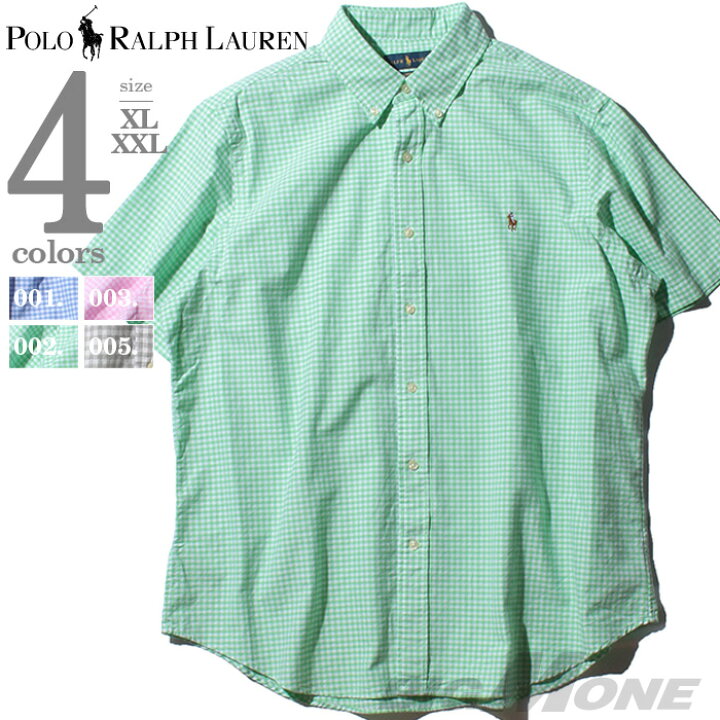 楽天市場】大きいサイズ メンズ 半袖ボタンダウンシャツ POLO RALPH 