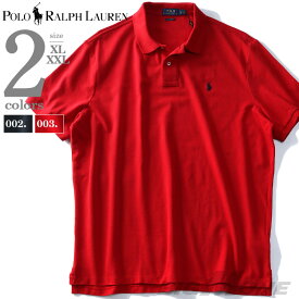 大きいサイズ メンズ POLO RALPH LAUREN ポロ ラルフローレン ロゴ 鹿の子 半袖 ポロシャツ USA直輸入 710666997