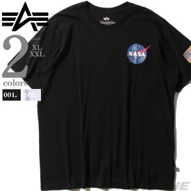 大きいサイズ メンズ ALPHA INDUSTRIES アルファインダストリーズ プリント 半袖 Tシャツ USA直輸入 uts49000g1