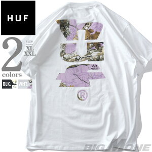 �傫���T�C�Y �����Y HUF �n�t �v�����g ���� T�V���c REALTREE MEGABLAST USA���A�� ��100�� �X�g���[�g �O���t�B�b�N �r�b�O�T�C�Y XL XXL �J�W���A�� �� ts02506