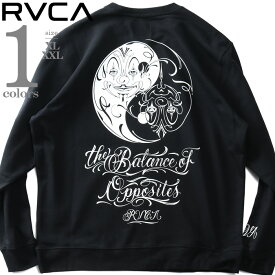 大きいサイズ メンズ RVCA ルーカ プリント スウェット トレーナー MISTER CARTOON CREW USA直輸入 avysf00215