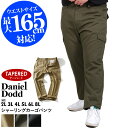 【WEB期間限定価格】カーゴパンツ 大きいサイズ メンズ DANIEL DODD シャーリング ウエストゴム チノパン テーパード パンツ 綿100％ ゆったり カジュアル アメカジ 作業着 ゴルフ 2L 3L 4L 5L 6L 8L azp-210103