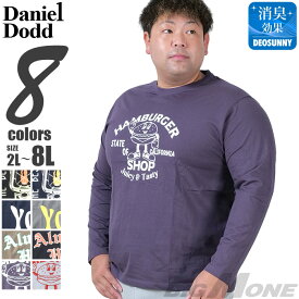 大きいサイズ メンズ DANIEL DODD プリント ロング Tシャツ 全8色 azt-2404pt3