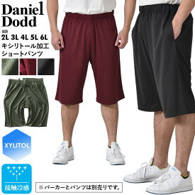 大きいサイズ メンズ セットアップ 接触冷感 キシリトール加工 ショーツ ショートパンツ ハーフパンツ DANIEL DODD azsp-230202