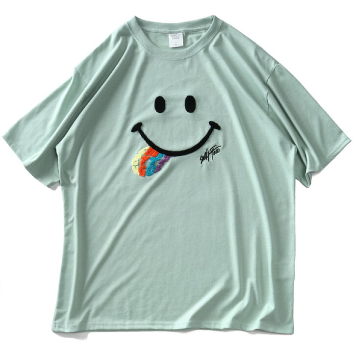 楽天市場】大きいサイズ メンズ SMILEY FACE スマイリーフェイス 