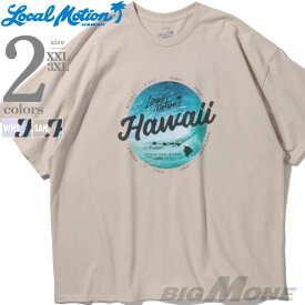 大きいサイズ メンズ LOCAL MOTION ローカルモーション 半袖 プリント Tシャツ USA直輸入 smt20307az